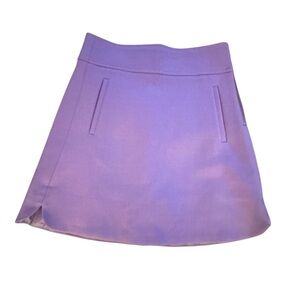 BRAND NEW J. Crew Lavender Wool Mini Skirt